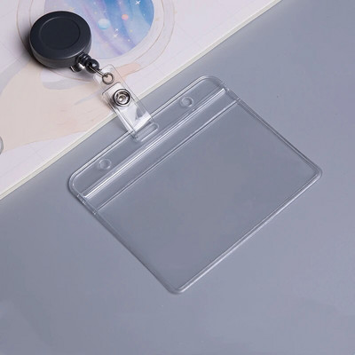 1 PC Credit Visit Busi krediitkaardiümbris, sissetõmmatavad märgihoidjad koos rullklambriga Porte bussikaardi ümbrise läbipaistev kate