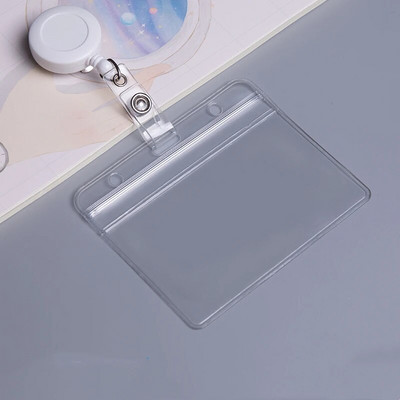 1 PC Credit Visit Busi krediitkaardiümbris, sissetõmmatavad märgihoidjad koos rullklambriga Porte bussikaardi ümbrise läbipaistev kate