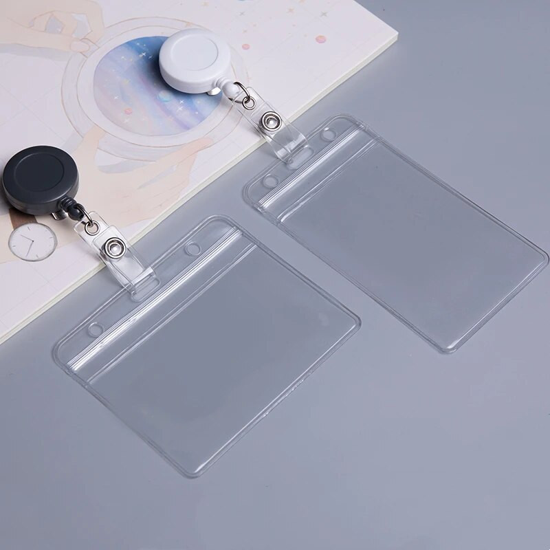 1 PC Credit Visit Busi krediitkaardiümbris, sissetõmmatavad märgihoidjad koos rullklambriga Porte bussikaardi ümbrise läbipaistev kate