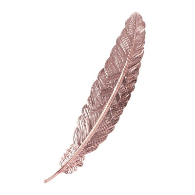 Loominguline järjehoidja Retro sulgede kujuga metallist järjehoidjad Leheküljemarker Kontori koolijärjehoidjad raamatute jaoks