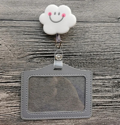 Naujo dizaino 1 dalis Aukščiausios kokybės ištraukiama slaugytojo ženklelio ritė su ID kortelės dėklu Madingi vaivorykštės saulėgrąžos studentų asmens tapatybės dėklo laikikliai