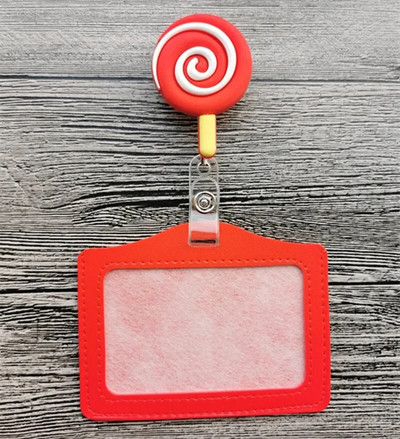 Naujo dizaino 1 dalis Aukščiausios kokybės ištraukiama slaugytojo ženklelio ritė su ID kortelės dėklu Madingi vaivorykštės saulėgrąžos studentų asmens tapatybės dėklo laikikliai