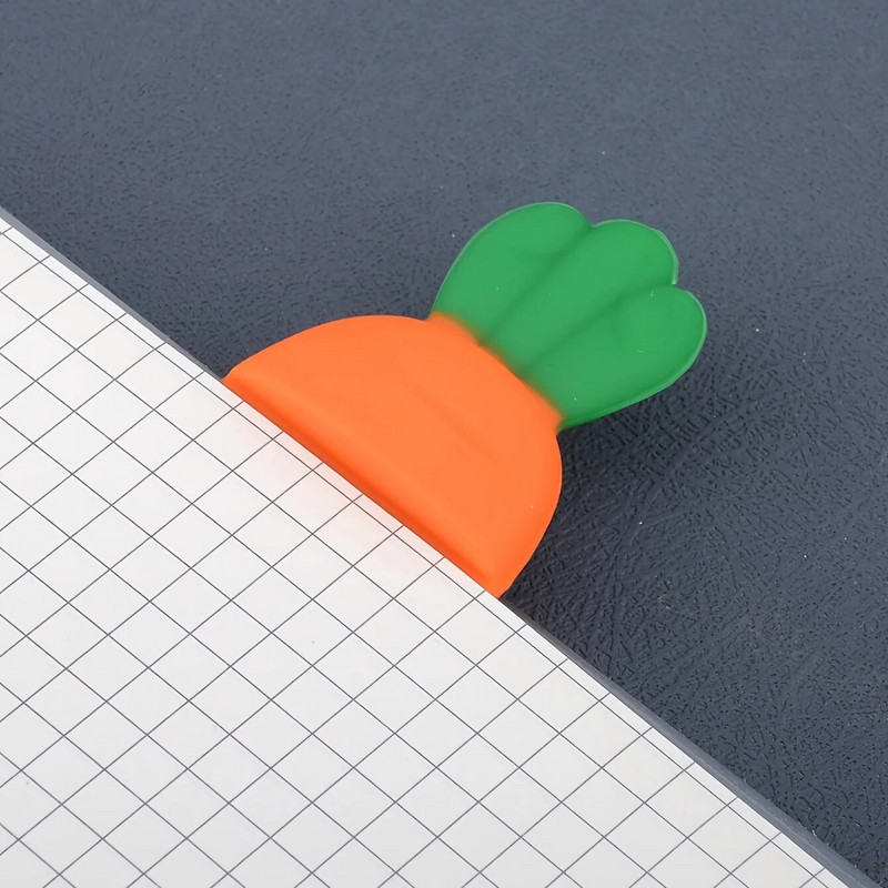 MOHAMM 1tk Loominguline armas silikoonist porgand Järjehoidja lehtedele Raamatute lugejate lastekollektsioon