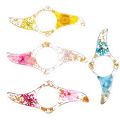 1 tk uute epoksiidist kuivatatud lillede lugemisseadme rõngas Järjehoidja Lilleõpilase loomingulise raamatu tugi