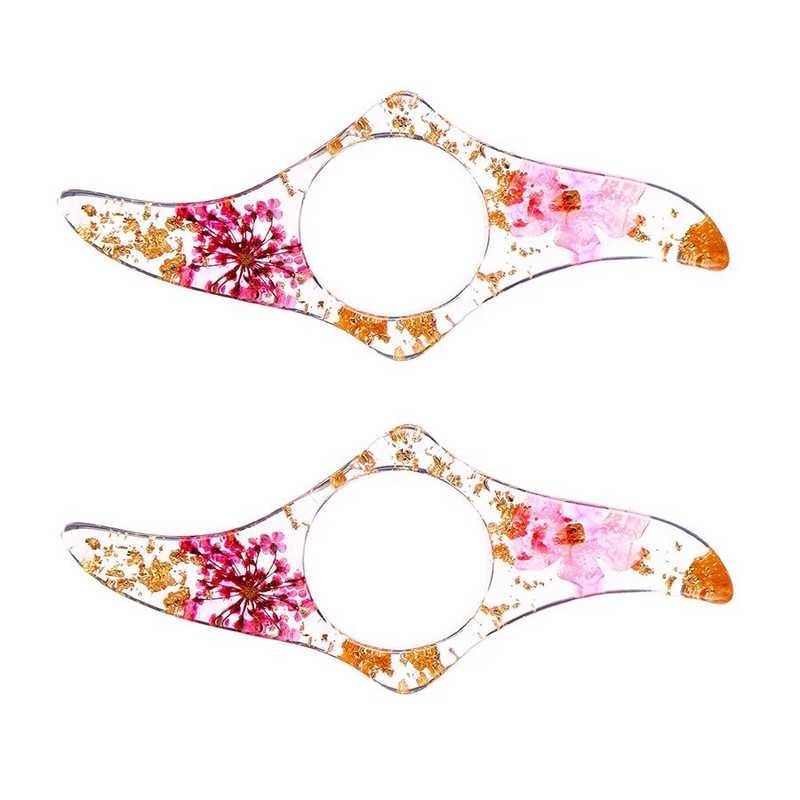 1 tk uute epoksiidist kuivatatud lillede lugemisseadme rõngas Järjehoidja Lilleõpilase loomingulise raamatu tugi