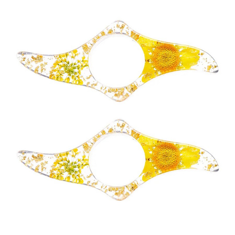 1 tk uute epoksiidist kuivatatud lillede lugemisseadme rõngas Järjehoidja Lilleõpilase loomingulise raamatu tugi