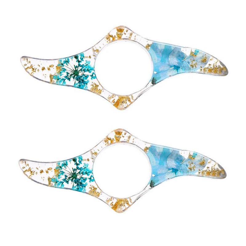 1 tk uute epoksiidist kuivatatud lillede lugemisseadme rõngas Järjehoidja Lilleõpilase loomingulise raamatu tugi