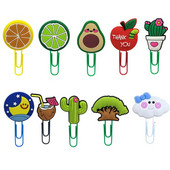 1τμχ Φυτά Φρούτα PVC Σελιδοδείκτες Κάκτος Αβοκάντο Στήριγμα Σελίδας Κλιπ Shool&Γραφείο Αναλώσιμα Γραφείου Φοιτητικά Αξεσουάρ