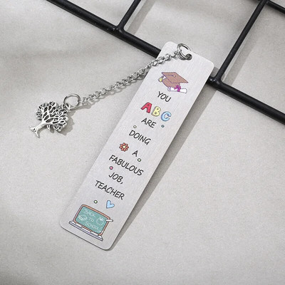 Värviline multikas metallist järjehoidja ripats Retro raamatuklambri markerid õpilastele mõeldud kingituste kirjatarbed, õpetajataotlused, preemiakingitused