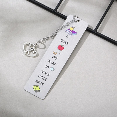 Värviline multikas metallist järjehoidja ripats Retro raamatuklambri markerid õpilastele mõeldud kingituste kirjatarbed, õpetajataotlused, preemiakingitused