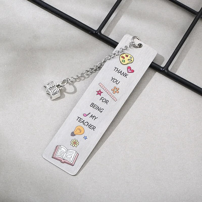 Värviline multikas metallist järjehoidja ripats Retro raamatuklambri markerid õpilastele mõeldud kingituste kirjatarbed, õpetajataotlused, preemiakingitused