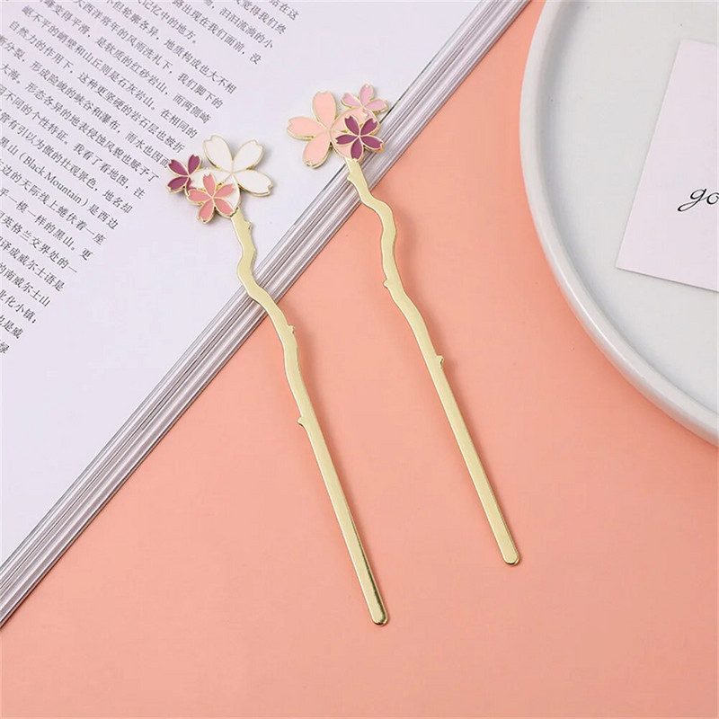 Μεταλλικός σελιδοδείκτης Sakura Creative Flower Book Mark Bookmark Bookmark Reading Assistant Υποστήριξη βιβλίου Beautiful Stationery School Suppl