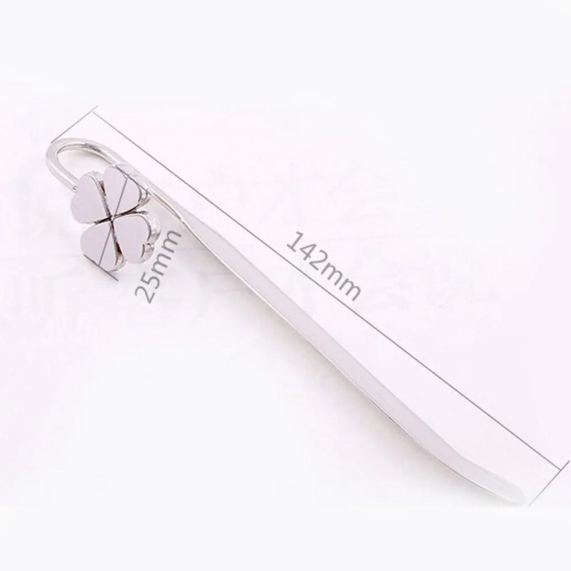 Λεπτό Τριφύλλι Μεταλλικό σελιδοδείκτη Escolar Χαρτί Βιβλίο Σημάδια Βιβλία Θήκη σχολικών ειδών Δωρεάν αποστολή