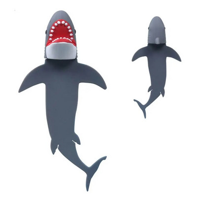 1PC Creative 3D Stereo Järjehoidja Multifilm Marker Raamatuklipp Kawaii Hai krokodill Lehekülgede Järjehoidja Lastele Kingitused Kooli kirjatarbed