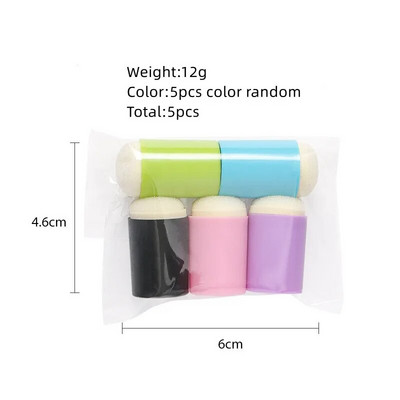 5 vnt./maišelis Rašalo pagalvėlės Retro antspaudų sutepimo ir dažymo įrankis, skirtas „pasidaryk pats“ iškarpų knygelės studentams reikmenims