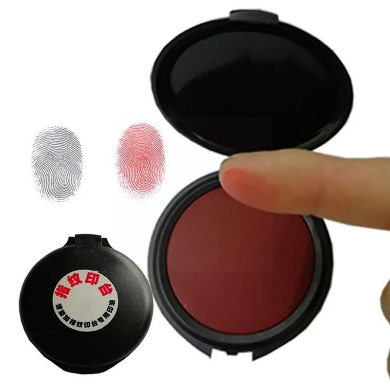 Pirštų atspaudų antspaudas Nešiojami pirštų atspaudų antspaudų padėklai High Pad School Definition Pirštų atspaudų padėklas Biuro daugiaspalvio rašalo reikmenys S T7X8