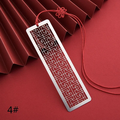 Μεταλλική λογοτεχνία και τέχνη Hollow Σελιδοδείκτες σε κινέζικο στυλ Δημιουργικοί μεταλλικοί σελιδοδείκτες Δώρα για παιδιά Σχολικά είδη