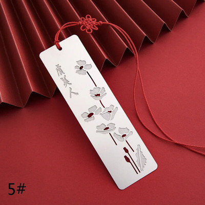 Μεταλλική λογοτεχνία και τέχνη Hollow Σελιδοδείκτες σε κινέζικο στυλ Δημιουργικοί μεταλλικοί σελιδοδείκτες Δώρα για παιδιά Σχολικά είδη