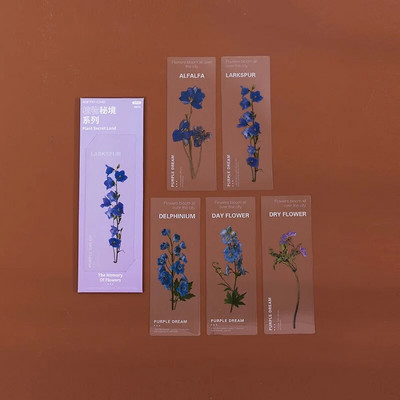 5 tk Vanad taimed Lilled Järjehoidjad Kawaii poolläbipaistev raamat Märkmelehe hoidik Korea kirjatarbed Kontori kooli lugemise kingitus