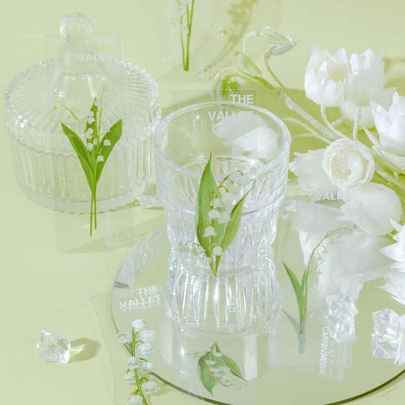 5 tk Vanad taimed Lilled Järjehoidjad Kawaii poolläbipaistev raamat Märkmelehe hoidik Korea kirjatarbed Kontori kooli lugemise kingitus