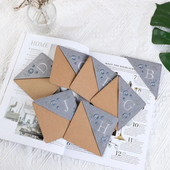 Letter AR käsitsi tikitud nurga järjehoidjad vildist kolmnurga marker Järjehoidjad kingitused lugemissõpradele lugejale õpetaja kingitus