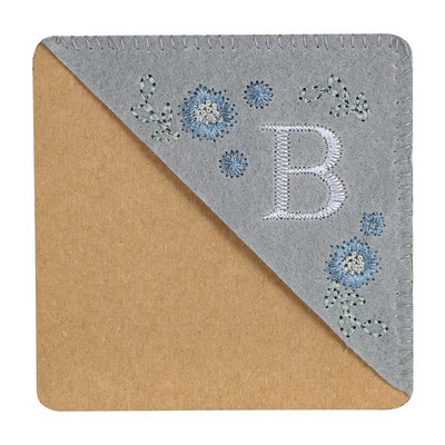 Letter AR käsitsi tikitud nurga järjehoidjad vildist kolmnurga marker Järjehoidjad kingitused lugemissõpradele lugejale õpetaja kingitus