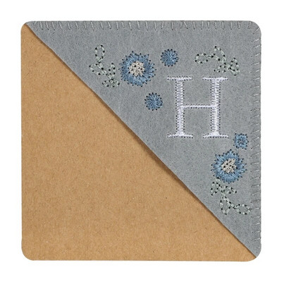 Letter AR käsitsi tikitud nurga järjehoidjad vildist kolmnurga marker Järjehoidjad kingitused lugemissõpradele lugejale õpetaja kingitus