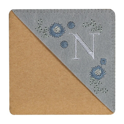 Letter AR käsitsi tikitud nurga järjehoidjad vildist kolmnurga marker Järjehoidjad kingitused lugemissõpradele lugejale õpetaja kingitus