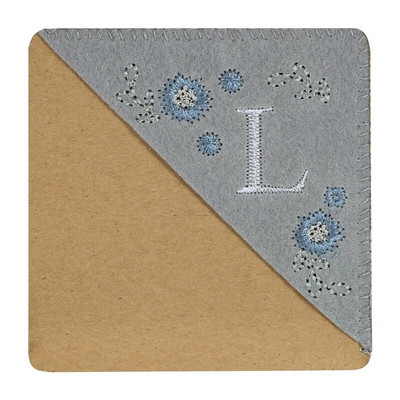 Letter AR käsitsi tikitud nurga järjehoidjad vildist kolmnurga marker Järjehoidjad kingitused lugemissõpradele lugejale õpetaja kingitus