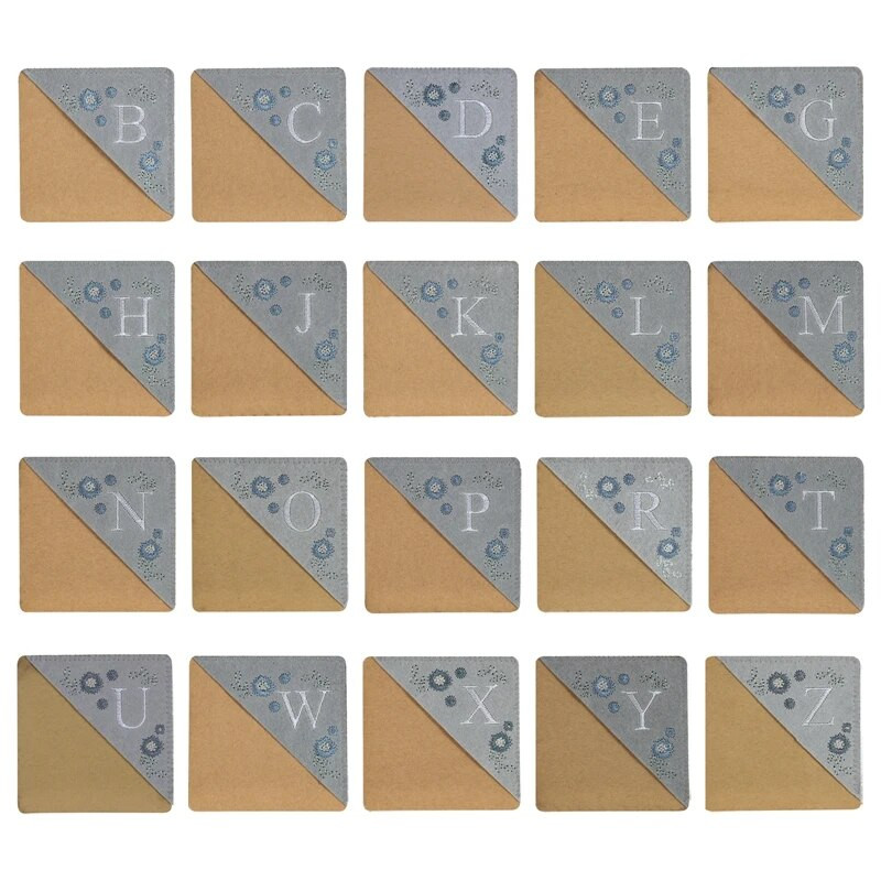 Letter AR käsitsi tikitud nurga järjehoidjad vildist kolmnurga marker Järjehoidjad kingitused lugemissõpradele lugejale õpetaja kingitus