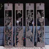 Čínsky štýl, ebenová slivka, orchidea, bambus, chryzantéma, záložka, retro rezbárstvo, stránkovanie, čítanie, príslušenstvo, kawaii potreby