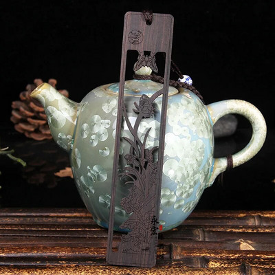 Čínsky štýl, ebenová slivka, orchidea, bambus, chryzantéma, záložka, retro rezbárstvo, stránkovanie, čítanie, príslušenstvo, kawaii potreby