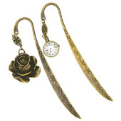 Αστεία ρολόι μεταλλικοί σελιδοδείκτες Vintage ρετρό μαρκαδόρος πύργων Βιβλίο συνδετήρες για παιδιά που διαβάζουν γραφική ύλη Σχολικά είδη δώρων για μαθητές