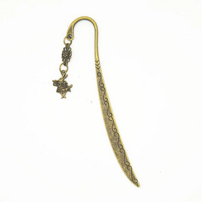 Αστεία ρολόι μεταλλικοί σελιδοδείκτες Vintage ρετρό μαρκαδόρος πύργων Βιβλίο συνδετήρες για παιδιά που διαβάζουν γραφική ύλη Σχολικά είδη δώρων για μαθητές