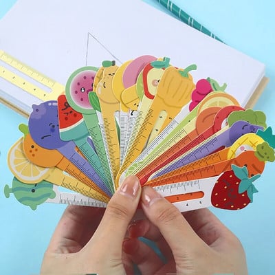 30 бр. Kawaii Cartoon Fruit Expression Bookmark Reading Book Mark Book Page Marker Канцеларски материали