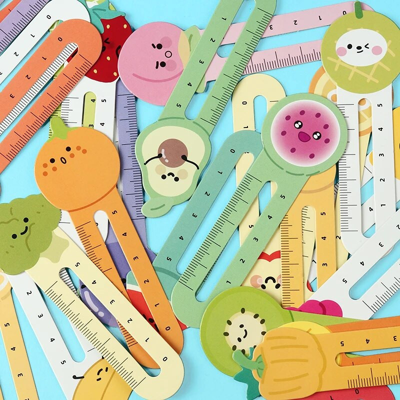 30 τεμ. Kawaii Cartoon Φρούτα Έκφραση Σελιδοδείκτης Ανάγνωση Βιβλίου Σημάδι Βιβλίου Σελίδα Βιβλίου Μαρκαδόρος Χαρτικά Προμήθειες