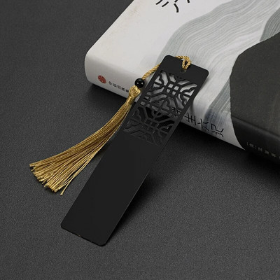 Ορείχαλκος σελιδοδείκτης κινέζικου στυλ Κρεμαστό βιβλίο με φούντα Μεταλλική σελιδοποίηση σημαδιών δώρου μαθητών γραφική ύλη Σχολικά προμήθειες γραφείου