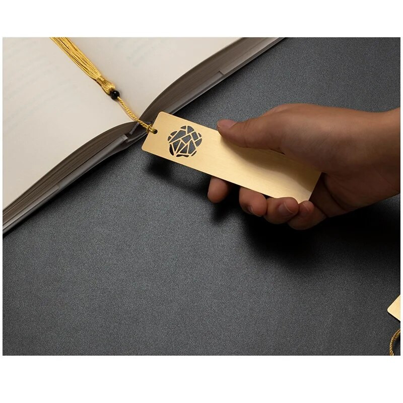 Ορείχαλκος σελιδοδείκτης κινέζικου στυλ Κρεμαστό βιβλίο με φούντα Μεταλλική σελιδοποίηση σημαδιών δώρου μαθητών γραφική ύλη Σχολικά προμήθειες γραφείου