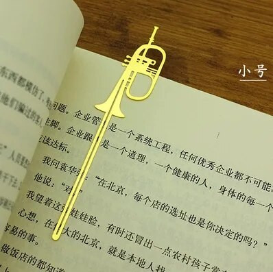 Ύφος οργάνου Σελιδοδείκτες Μουσική Νότα Βιβλίο Σήμα επιχρυσωμένο επιστολόχαρτο Σχολικά είδη γραφείου Marcador De Livros Δώρο δασκάλων