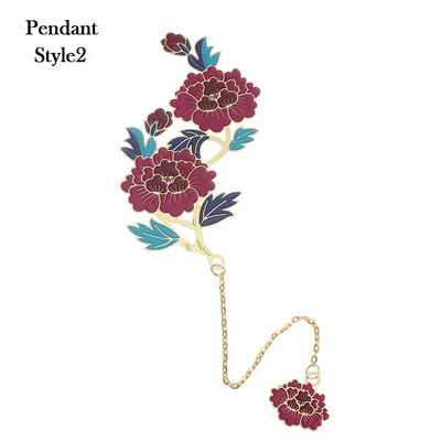 Λουλούδια Κουνέλι Phoenix Μεταλλική φούντα ορείχαλκος Σελιδοδείκτης Κρεμαστό σελιδοδείκτη Κινεζικής Παραδοσιακής Τέχνης Σελιδοποίηση Δώρο για την Ημέρα του Αγίου Βαλεντίνου