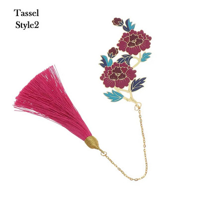 Λουλούδια Κουνέλι Phoenix Μεταλλική φούντα ορείχαλκος Σελιδοδείκτης Κρεμαστό σελιδοδείκτη Κινεζικής Παραδοσιακής Τέχνης Σελιδοποίηση Δώρο για την Ημέρα του Αγίου Βαλεντίνου