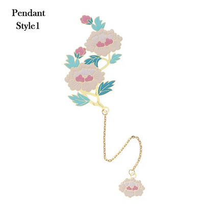 Λουλούδια Κουνέλι Phoenix Μεταλλική φούντα ορείχαλκος Σελιδοδείκτης Κρεμαστό σελιδοδείκτη Κινεζικής Παραδοσιακής Τέχνης Σελιδοποίηση Δώρο για την Ημέρα του Αγίου Βαλεντίνου