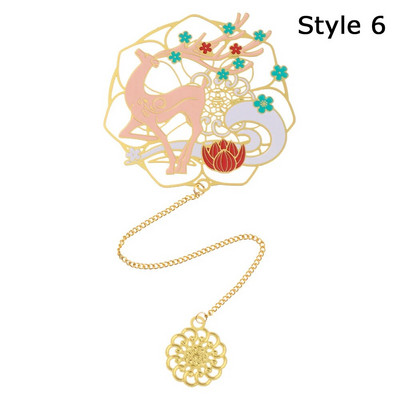 Λουλούδια Κουνέλι Phoenix Μεταλλική φούντα ορείχαλκος Σελιδοδείκτης Κρεμαστό σελιδοδείκτη Κινεζικής Παραδοσιακής Τέχνης Σελιδοποίηση Δώρο για την Ημέρα του Αγίου Βαλεντίνου