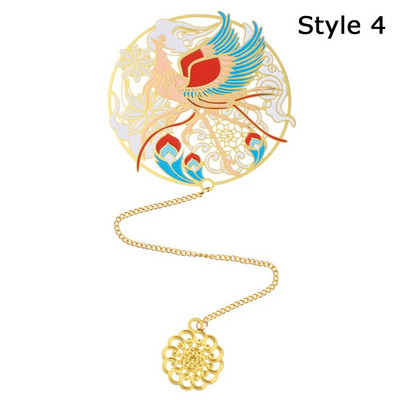 Λουλούδια Κουνέλι Phoenix Μεταλλική φούντα ορείχαλκος Σελιδοδείκτης Κρεμαστό σελιδοδείκτη Κινεζικής Παραδοσιακής Τέχνης Σελιδοποίηση Δώρο για την Ημέρα του Αγίου Βαλεντίνου