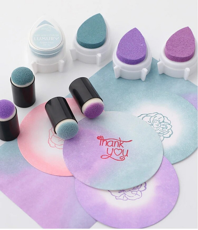 „Water Drops“ rašalo padėklas, skirtas „pasidaryk pats“ iškarpų albumui, „Pasidaryk pats“ nuotraukų albumo dekoravimui „Craft Scrapbooking“ rašalo pagalvėlės antspaudai