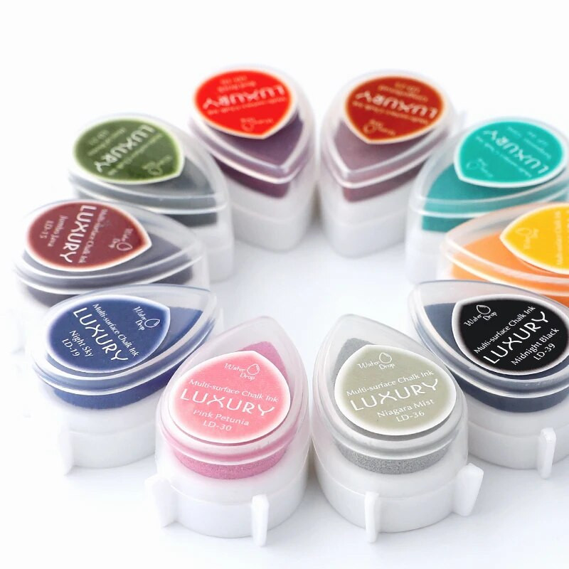 „Water Drops“ rašalo padėklas, skirtas „pasidaryk pats“ iškarpų albumui, „Pasidaryk pats“ nuotraukų albumo dekoravimui „Craft Scrapbooking“ rašalo pagalvėlės antspaudai