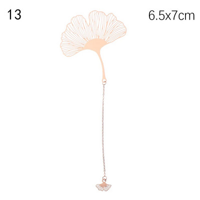 14 μοντέλα Ρετρό μεταλλική φούντα σελιδοδείκτης σε κινέζικο στυλ Δημιουργική φλέβα φύλλων κούφια δείκτες βιβλίων Χάλκινη θήκη βιβλίων Προμήθειες γραφικής ύλης