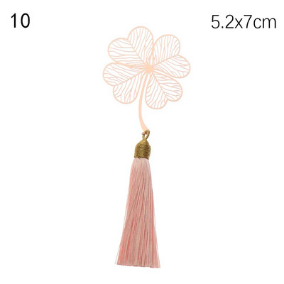 14 μοντέλα Ρετρό μεταλλική φούντα σελιδοδείκτης σε κινέζικο στυλ Δημιουργική φλέβα φύλλων κούφια δείκτες βιβλίων Χάλκινη θήκη βιβλίων Προμήθειες γραφικής ύλης