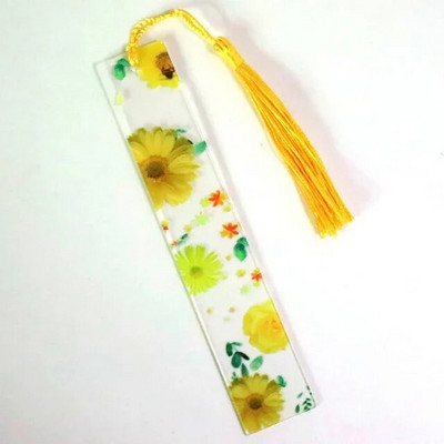 Σειρά λουλουδιών W047 Ακρυλικά σημάδια βιβλίου Λουλούδια Χάρακας Λωρίδα ανάγνωσης Βιβλίου Σήμανση δημιουργικού γραφείου λωρίδες σήμανσης Ευρετήριο Ετικέτα σελιδοδείκτης