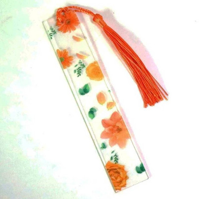 Σειρά λουλουδιών W047 Ακρυλικά σημάδια βιβλίου Λουλούδια Χάρακας Λωρίδα ανάγνωσης Βιβλίου Σήμανση δημιουργικού γραφείου λωρίδες σήμανσης Ευρετήριο Ετικέτα σελιδοδείκτης